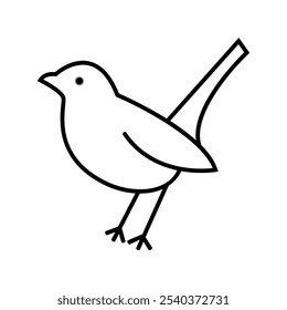 Bird vector line icon. Best for logo design.