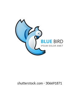 Bird vector logo.  Abstract Icon. Business concept.