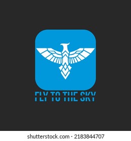 bird vector logo art design, suitable use for icon, brand logo or element design to describe fly