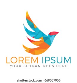 Bird vector logo design.
