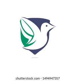 Bird vector logo design. Creative bird vector logo design template.