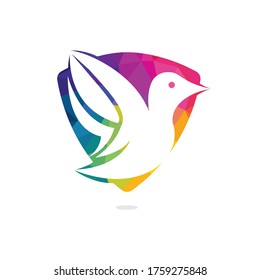 Bird vector logo design. Creative bird vector logo design template.