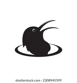 bird vector logo design illustration.