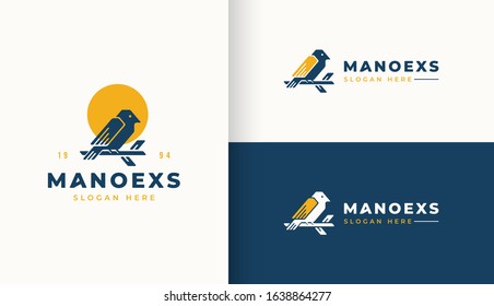 Bird vector logo design template