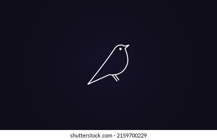 Bird vector logo design template