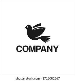 resumen gráfico del logotipo del vector de pájaro