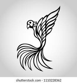 Bird vector logo icon illustration