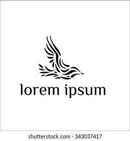 Bird vector logo (sign, symbol, icon, illustration)