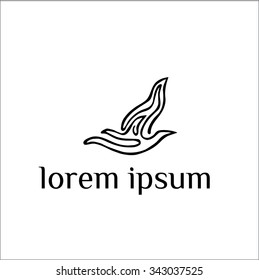 Bird vector logo (sign, symbol, icon, illustration)