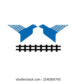 bird vector logo template design 