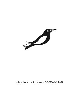 Bird vector with minimalist lines