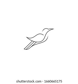 Bird Vector Minimalist Lines Stock Vector (Royalty Free) 1660665175 ...