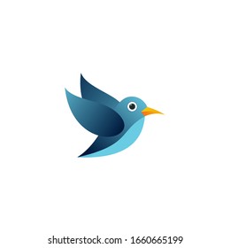 Bird vector with minimalist lines