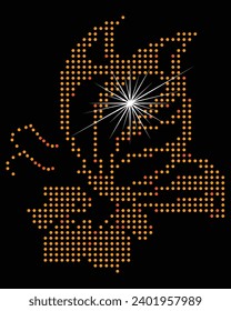el diseño de la camiseta del vector Rhinestone