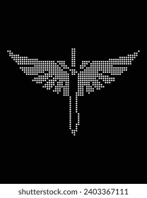 the bird Vector  Rhinestone t-shirt design