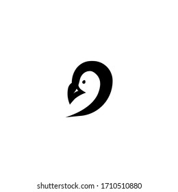 bird vector simple logo design