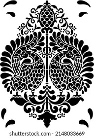 bird vector stencil design art