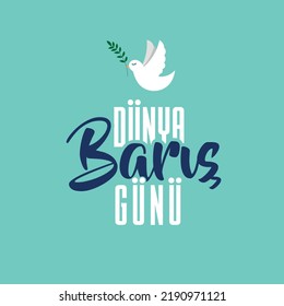 Dünya Barış Günü
Bird Vector. Translation: World Peace Day