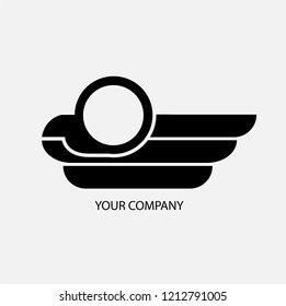 bird vehicle logo vector