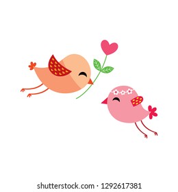 bird wedding card