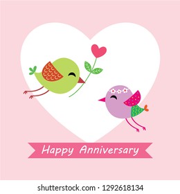 bird wedding card