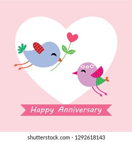 bird wedding card