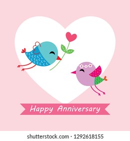 bird wedding card