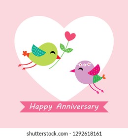 bird wedding card
