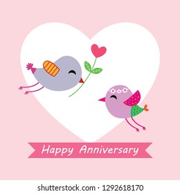 bird wedding card