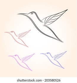 bird in white background