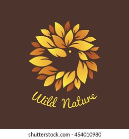 Bird and wild nature vector icon.