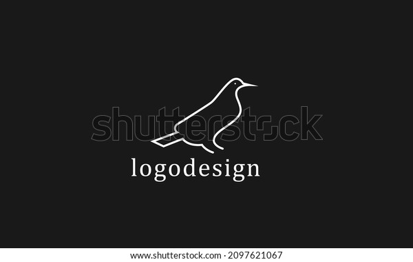 Bird wild vector logo\
design