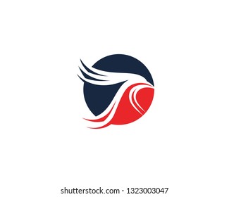 Bird and wing animal logo vector