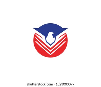 Bird and wing animal logo vector
