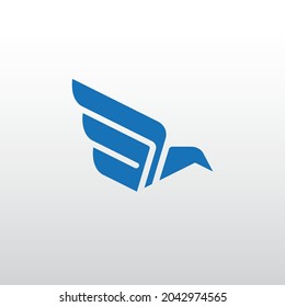 Bird Wing Aviation Logo Design