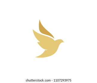 Bird wing Dove Logo Template vector illustration