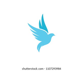 Bird wing Dove Logo Template vector illustration