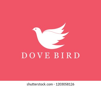 Bird wing Dove Logo Template vector illustration