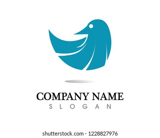 Bird wing Dove Logo Template vector illustration
