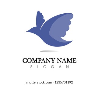 Bird wing Dove Logo Template vector illustration

