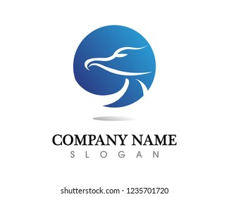 Bird wing Dove Logo Template vector illustration