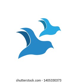 Bird wing Dove Logo Template vector illustration