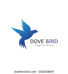Bird wing Dove Logo Template vector illustration