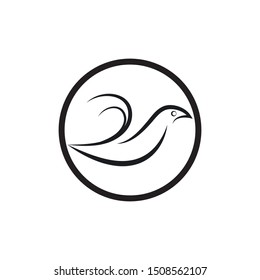 
Bird wing Dove Logo Template vector illustration