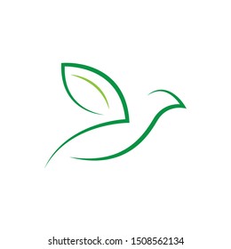 
Bird wing Dove Logo Template vector illustration