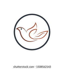 
Bird wing Dove Logo Template vector illustration