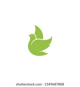 Bird wing Dove Logo Template vector illustration
