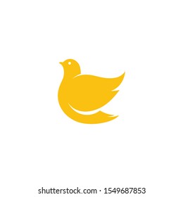 Bird wing Dove Logo Template vector illustration