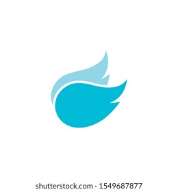 Bird wing Dove Logo Template vector illustration