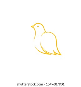Bird wing Dove Logo Template vector illustration